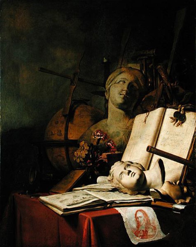 Detail of The Transience of All Earthly Things, c.1660 by Adriaen de Valck