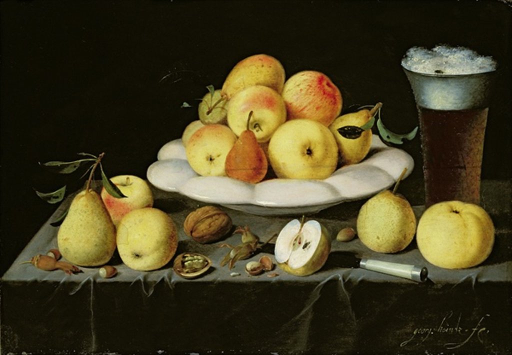 Detail of Still life by Johann Georg Hinz