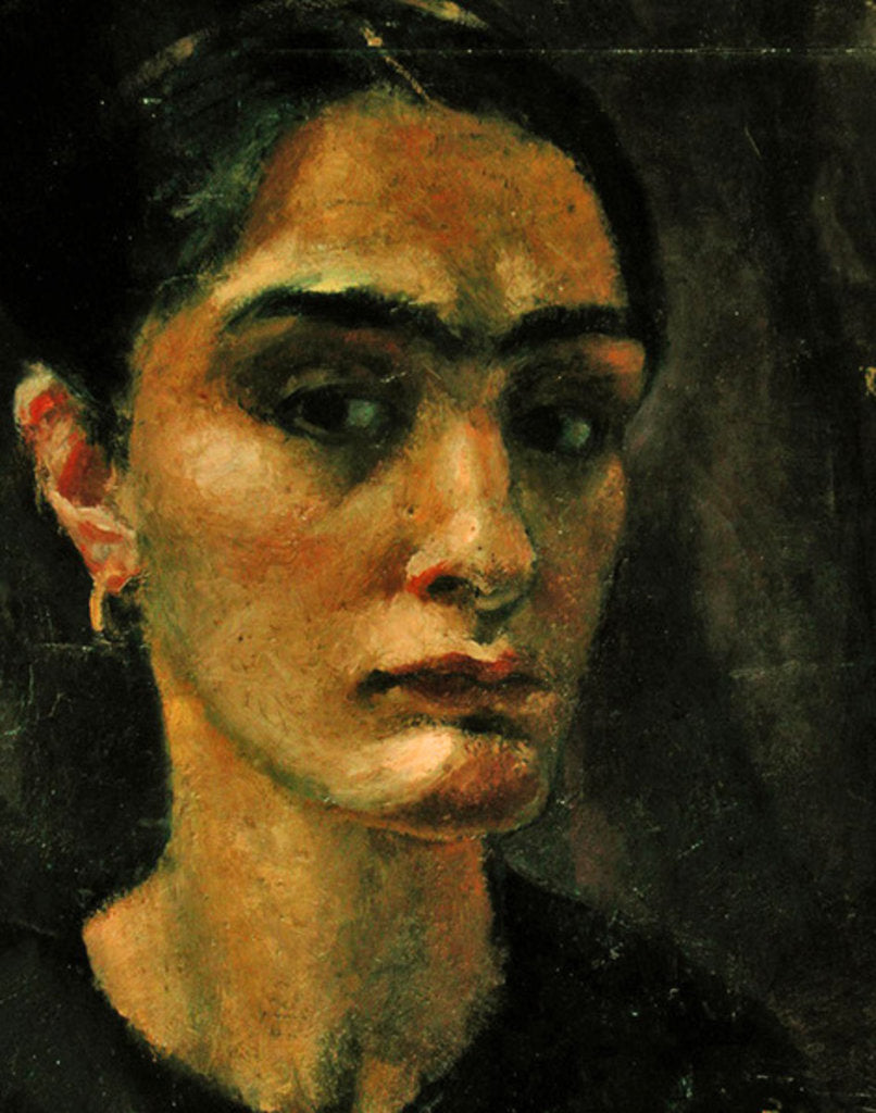 Detail of Self portrait by Anita Ree