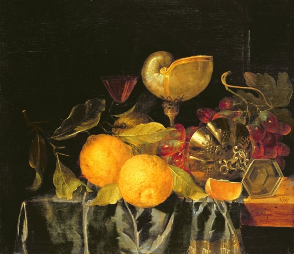 Detail of Still life by The Master of Holland
