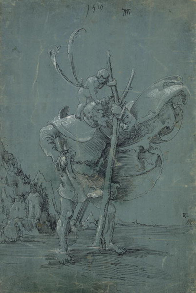 Detail of Saint Christopher, 1510 by Albrecht Altdorfer