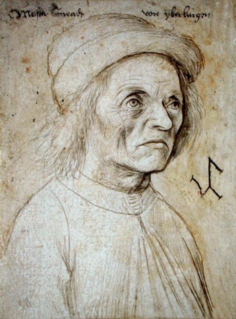 Detail of Portrait of Konrad Wurffel by Hans Holbein the Elder