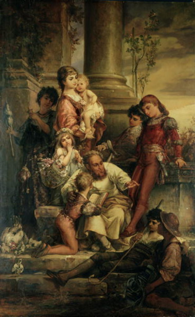 Detail of Childhood by Arthur Fitger