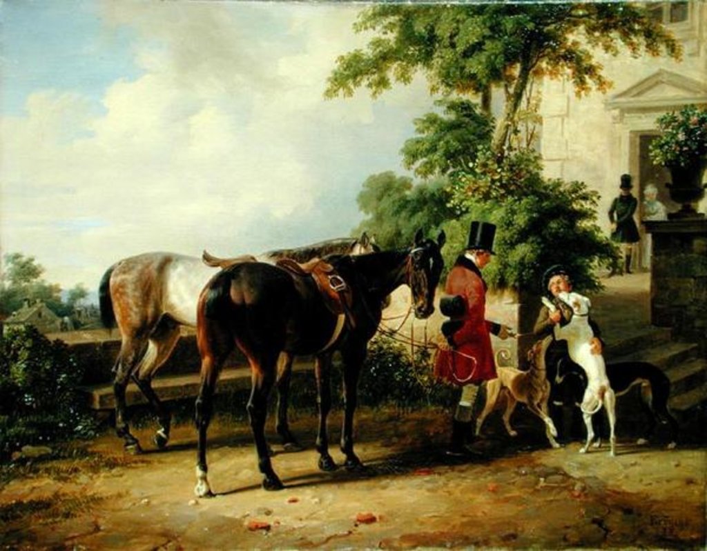 Detail of The Groom, 1836 by Franz Kruger