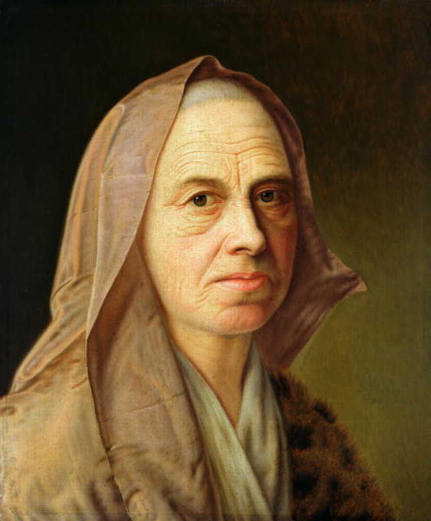 Detail of Old Woman by Balthasar Denner