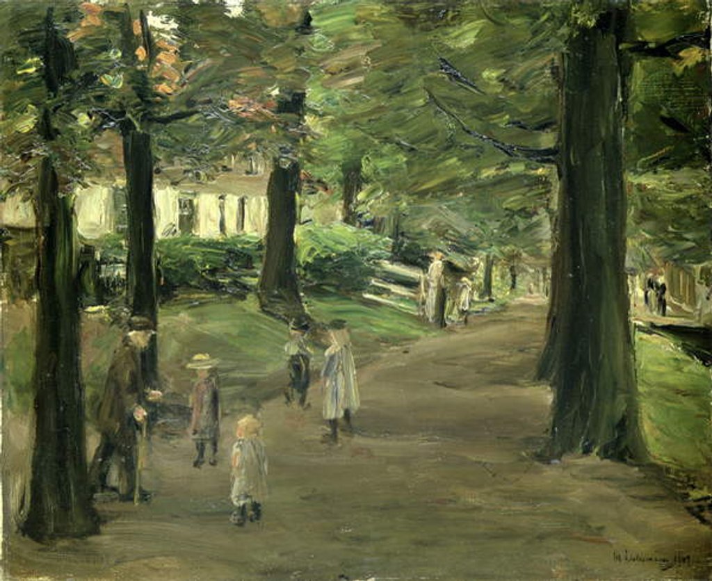 Detail of The Avenue by Max Liebermann