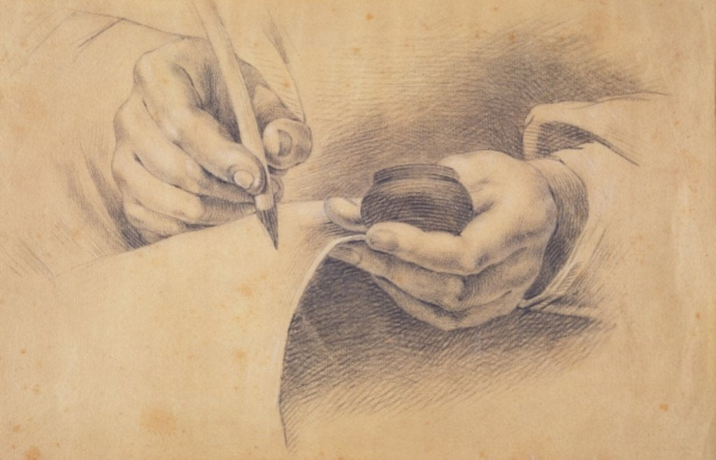Detail of Drawing Hands, 1798 by Philipp Otto Runge