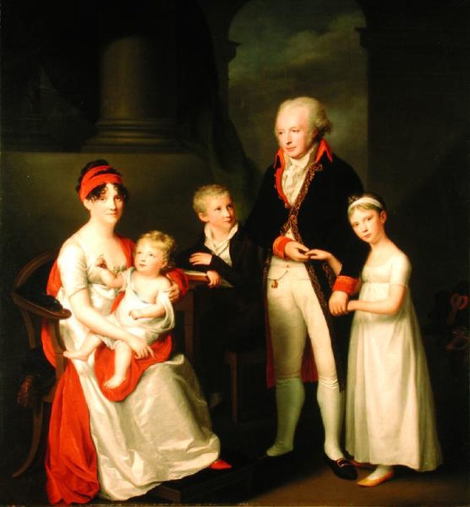 Detail of Marc Andre Souchay and His Family, c.1805 by Friedrich Carl Groger