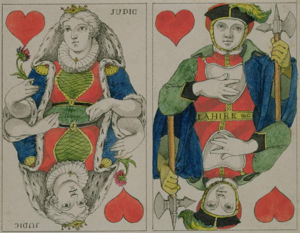 Detail of Design for playing cards, c.1810 by Philipp Otto Runge