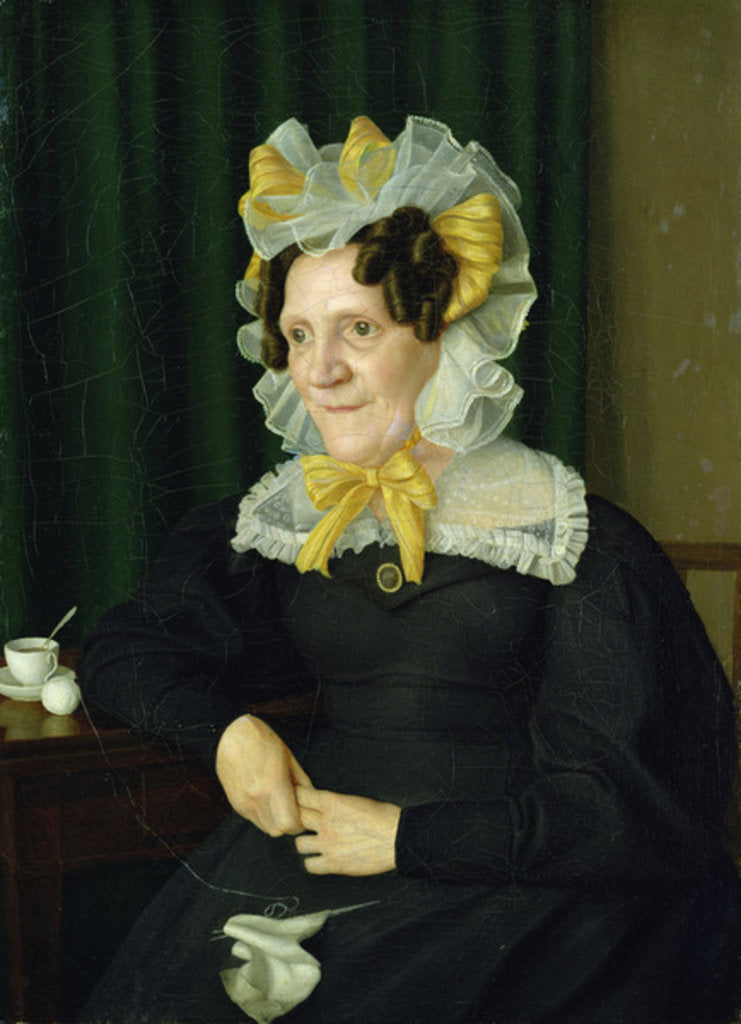 Detail of Portrait of an Old Woman, 1829 by Julius Oldach