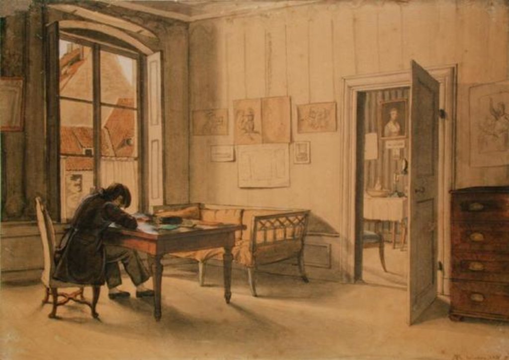 Detail of Erwin Speckter in his Munich Home by Carl Julius Milde