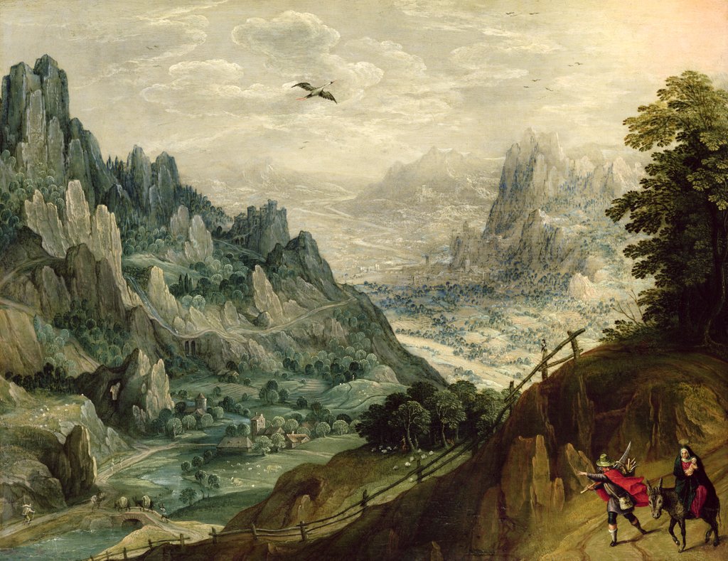 Detail of The Flight into Egypt, c.1598-1623 by Tobias Verhaecht