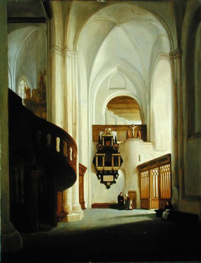 Detail of Interior of the St. Nicholas Church, 1831 by Johann Martin Gensler