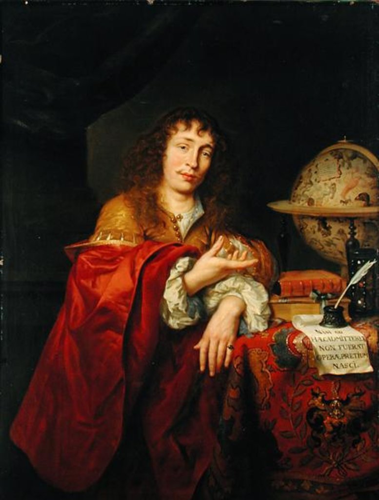Detail of Portrait of a Young Scholar of the Kerckring Family by Ferdinand Bol