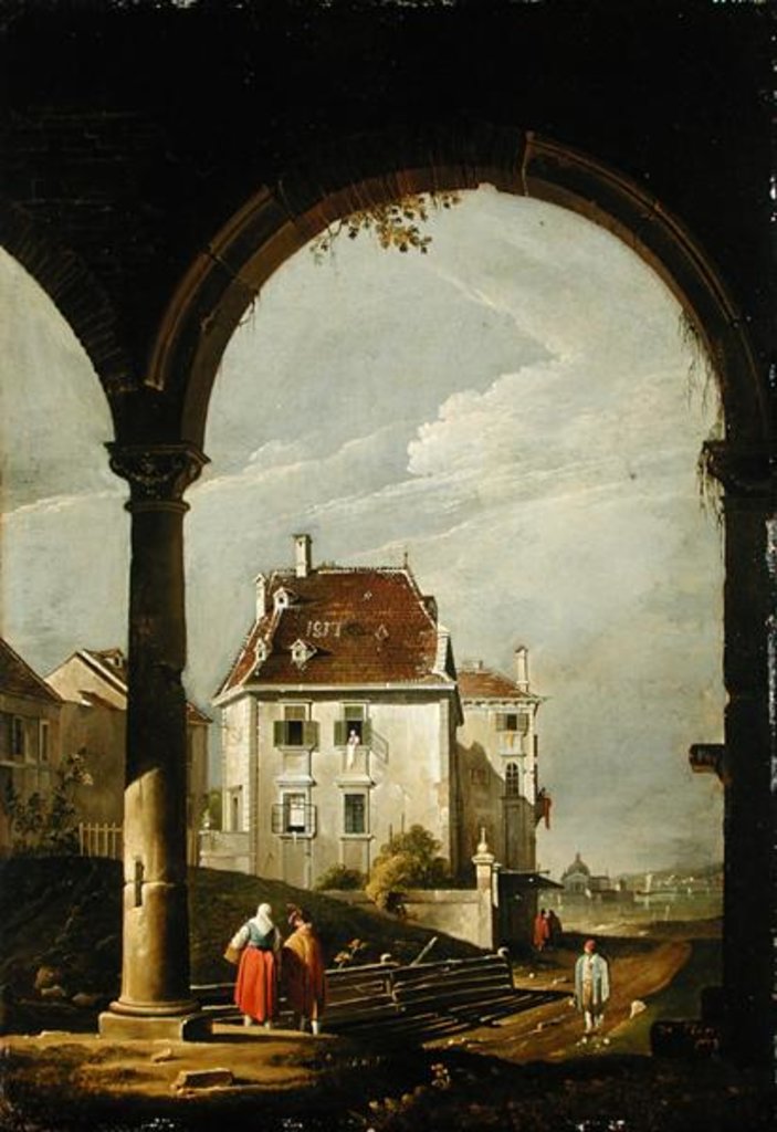 Detail of Venetian View, 1817 by Antonio Pian