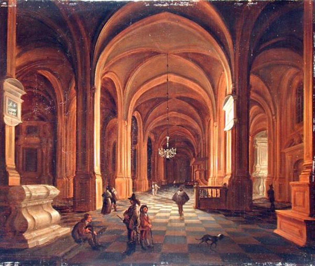 Detail of Church Interior, 1641 by Anthonie de Lorme