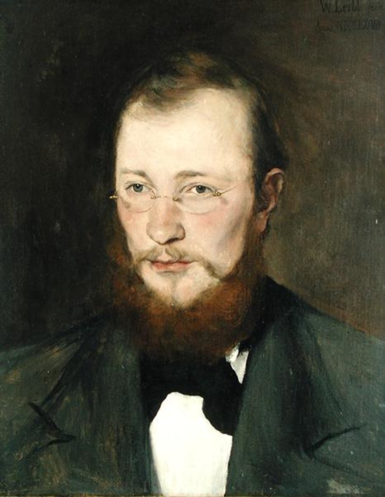 Detail of Friedrich Rauert, 1877 by Wilhelm Maria Hubertus Leibl