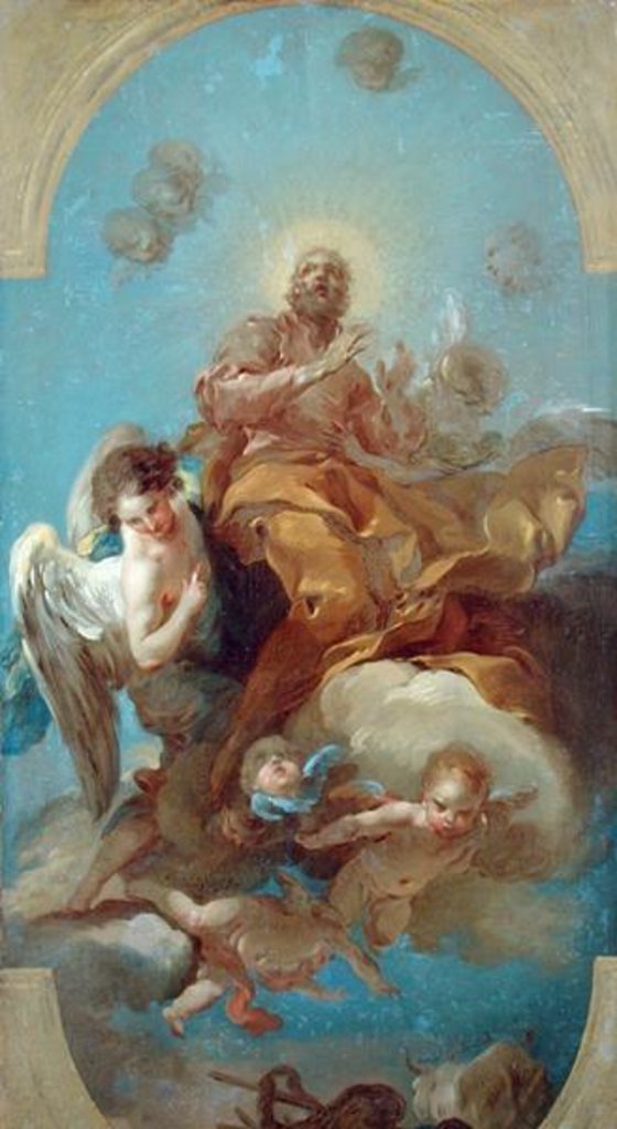 Detail of The Declaration of St. Isidor by Carle van Loo