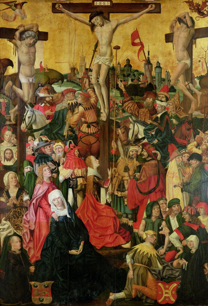 Detail of The Crucifixion, c.1500 by Master of Hamburg