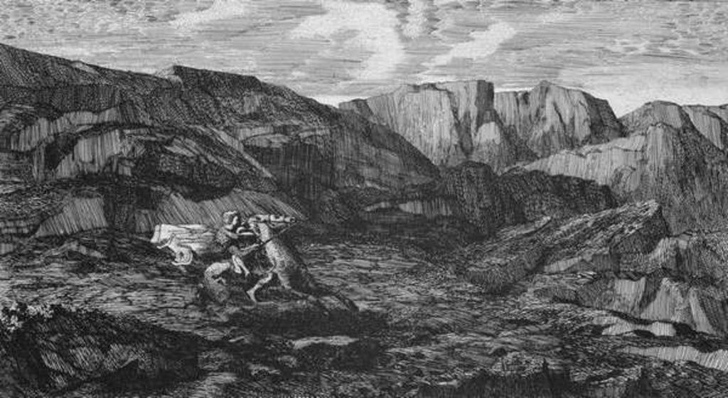 Detail of Horse and Rider by Odilon Redon