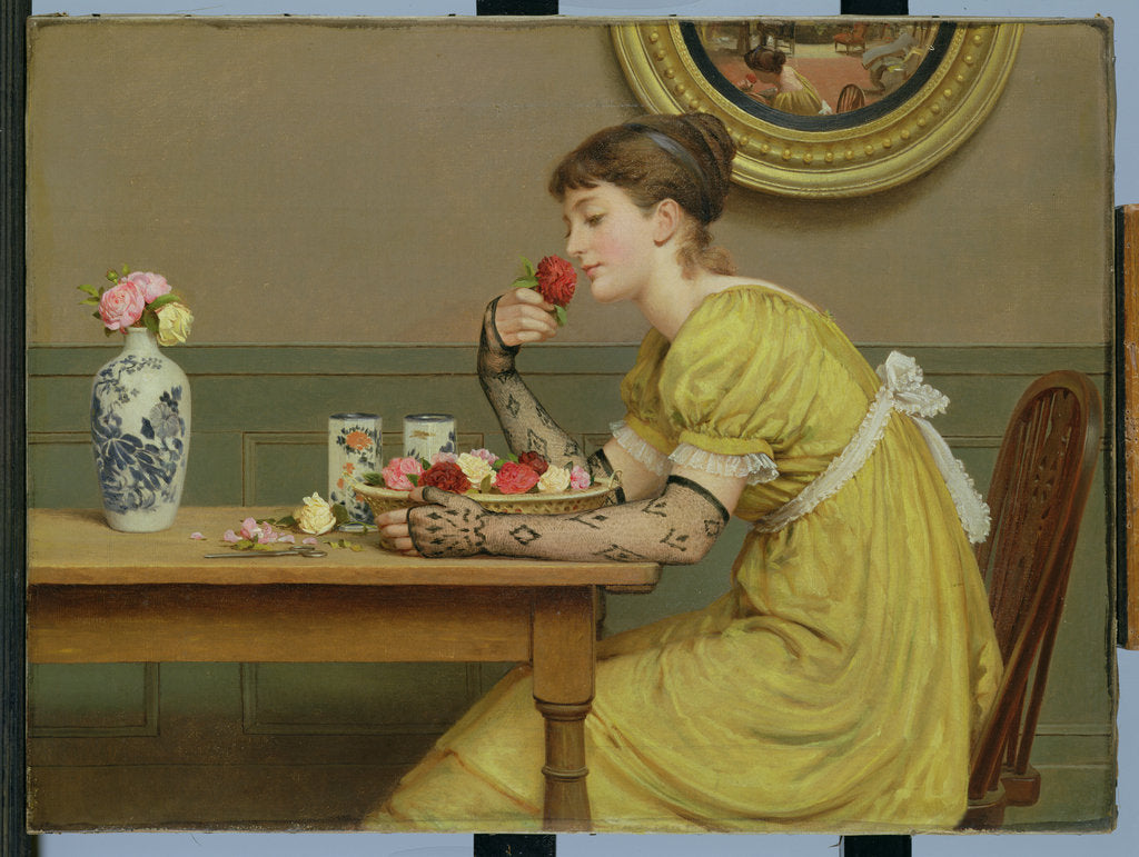 Detail of Roses by George Dunlop Leslie