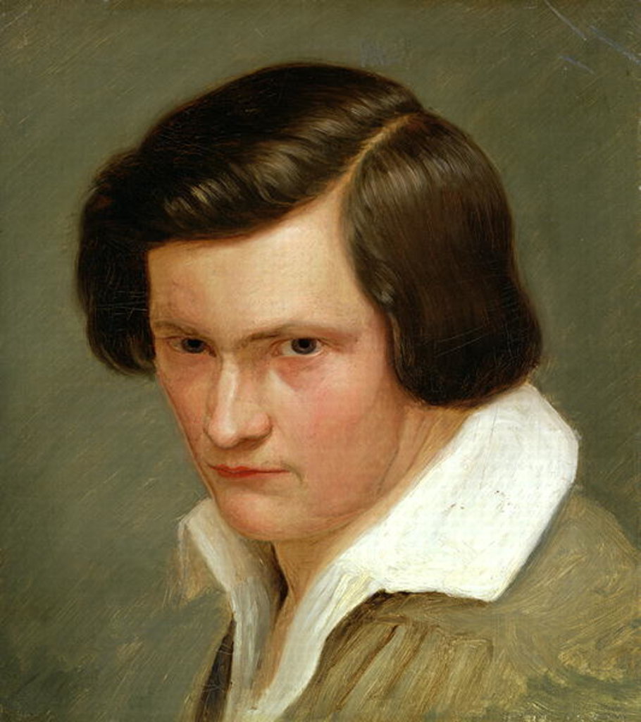 Detail of The Painter Otto Speckter, c.1831 by Gunther Gensler