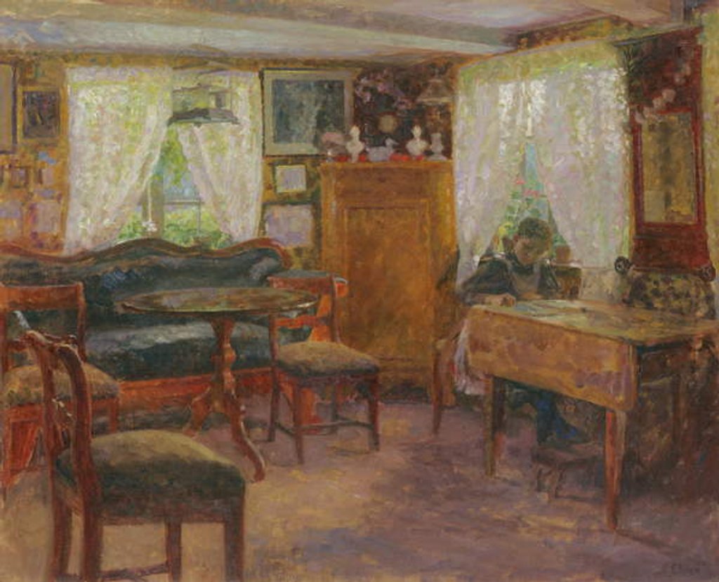 Detail of Sitting Room in Finkenwerder by Julius August Friedrich Theodor von Ehren