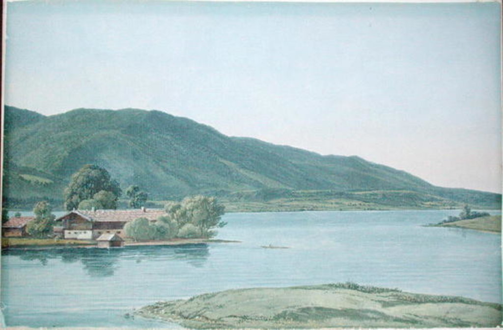 Detail of Tegernsee by Wilhelm Alexander Kobell