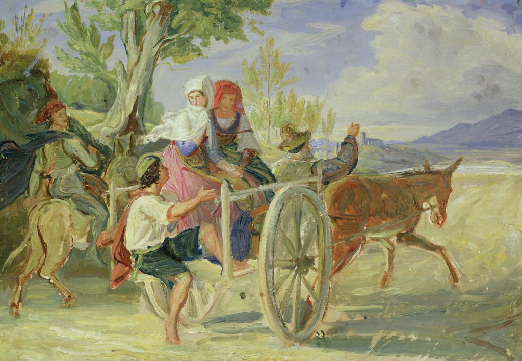 Detail of Italian Cart by Rudolph Friedrich Wasmann