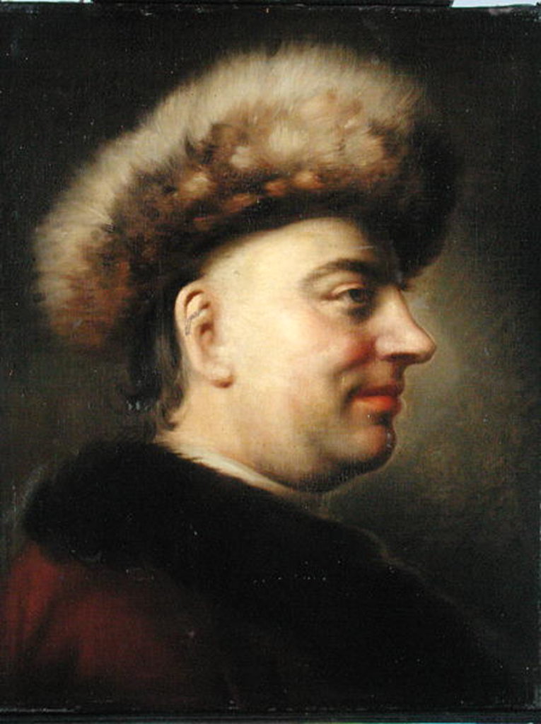 Detail of Portrait of the Senator and Poet, Barthold Heinrich Brockes by Dominicus Van der Smissen