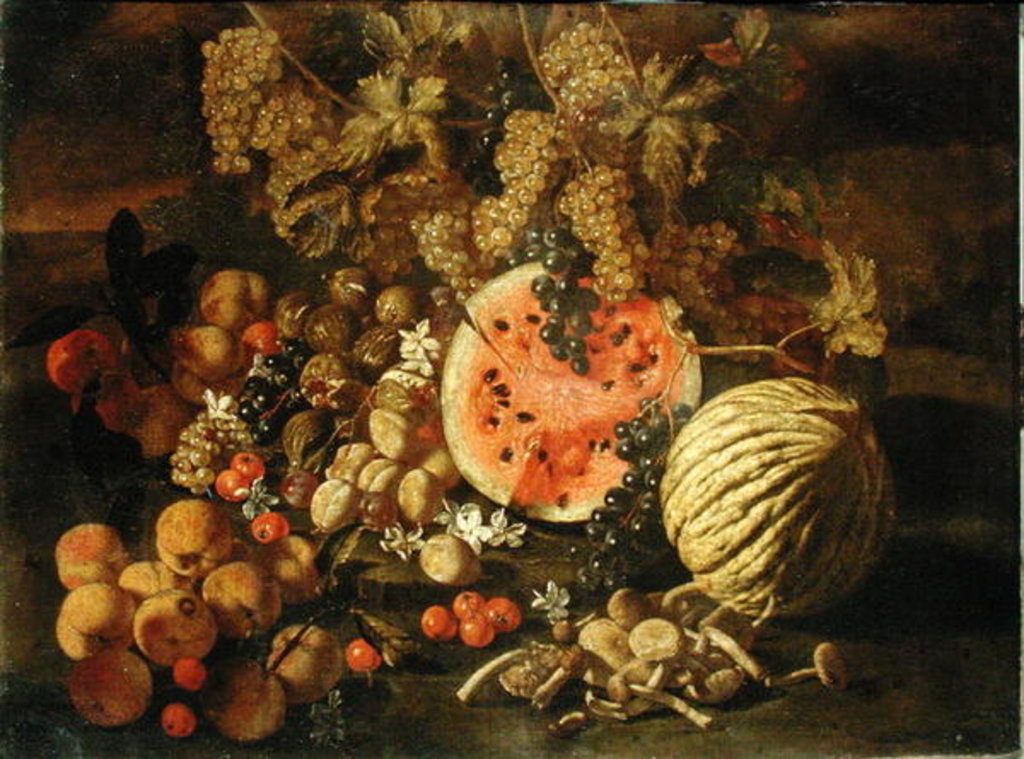 Detail of Still Life by Giovanni-Battista Ruoppolo or Ruopolo