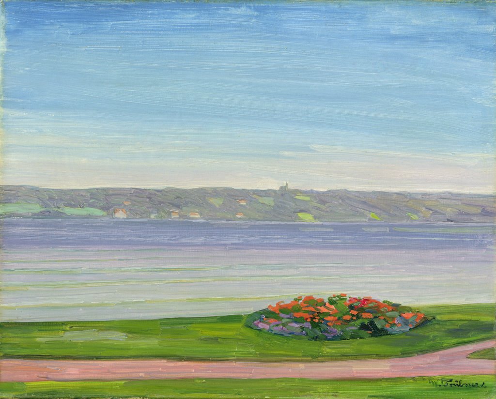 Detail of Starnberger See, 1911 by Heinrich Wilhelm Truebner