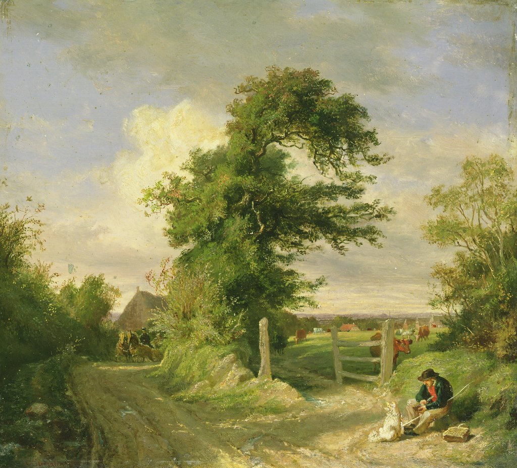 Detail of Gut Neverstaven, near Oldesloe, 1859 by Otto Speckter