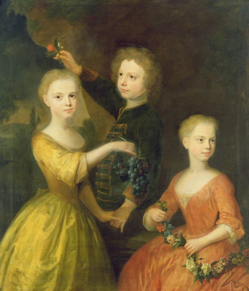 Detail of The Children of Councillor Barthold Heinrich Brockes by Balthasar Denner