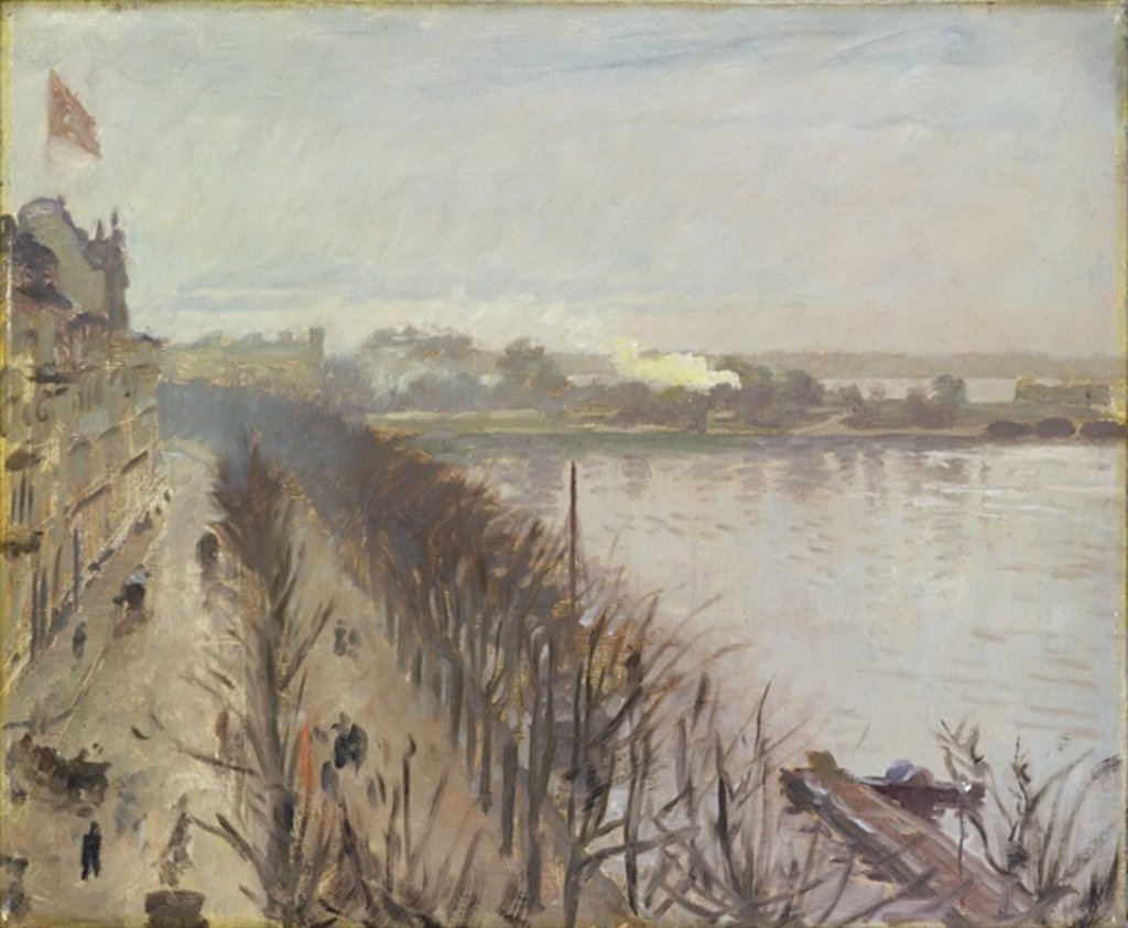 Detail of Binnenalster and Neuer Junfernstieg in Hamburg by Laurits Regner Tuxen