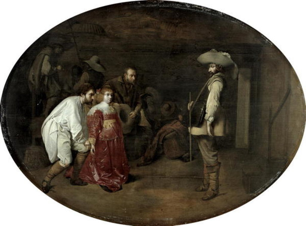 Detail of Brought Before the Captain by Willem Cornelisz Duyster