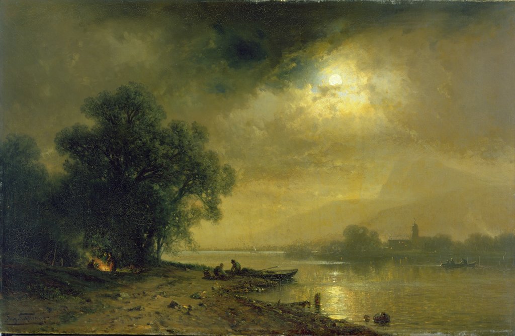 Detail of Moonlight by August Schliecker