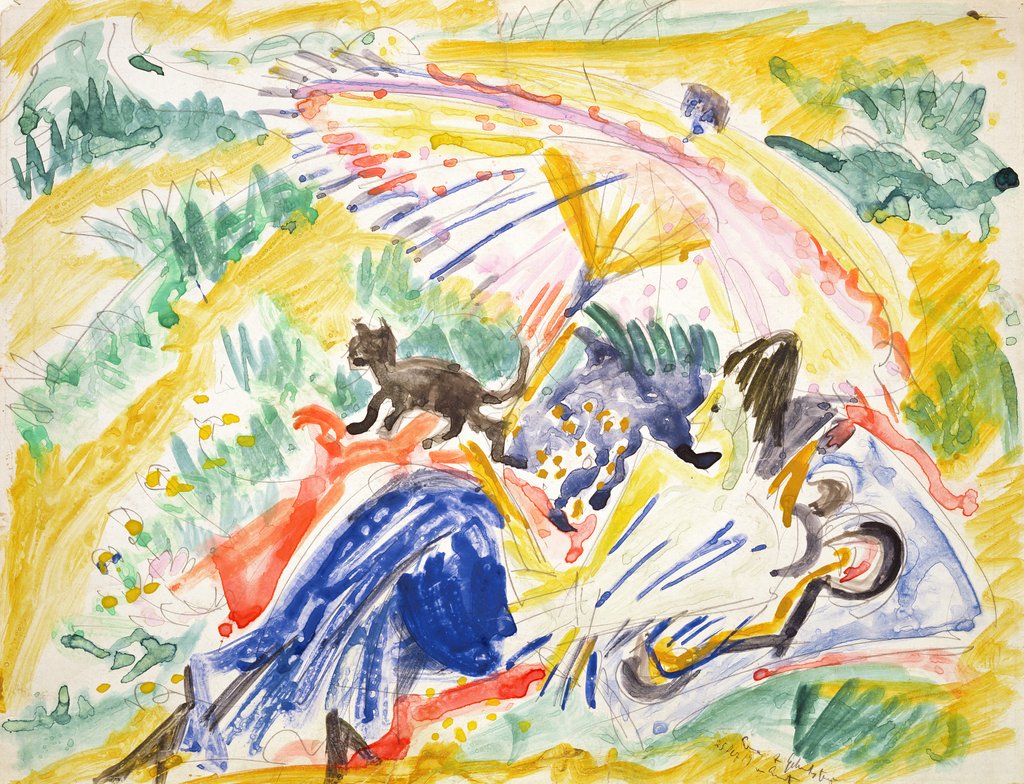 Detail of Sunbathing, 1919 by Ernst Ludwig Kirchner