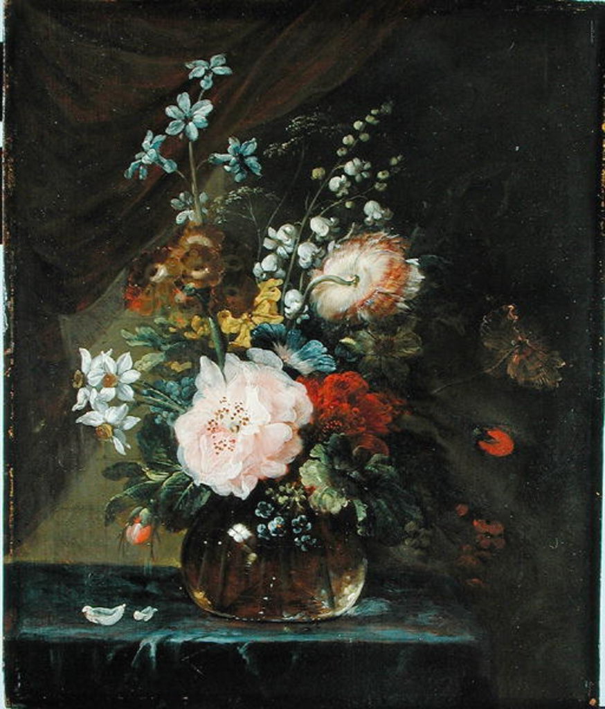 Detail of Flower Study by Neeltje de (17th Century) Vlieger