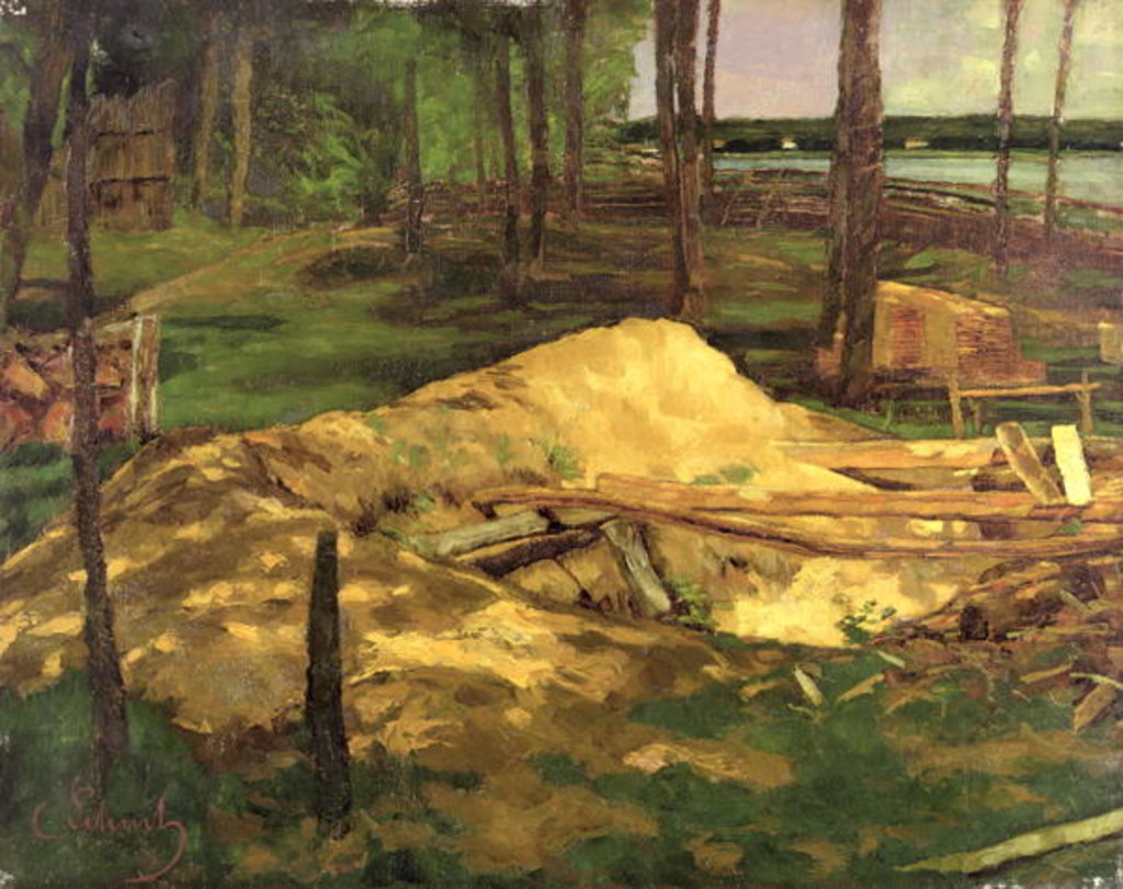 Detail of Sawdust Pit, 1876 by Carl Schuch
