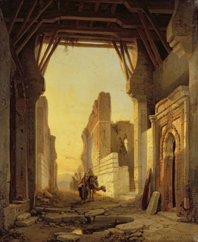 Detail of The Gates of El Geber in Morocco by Francois Antoine Bossuet