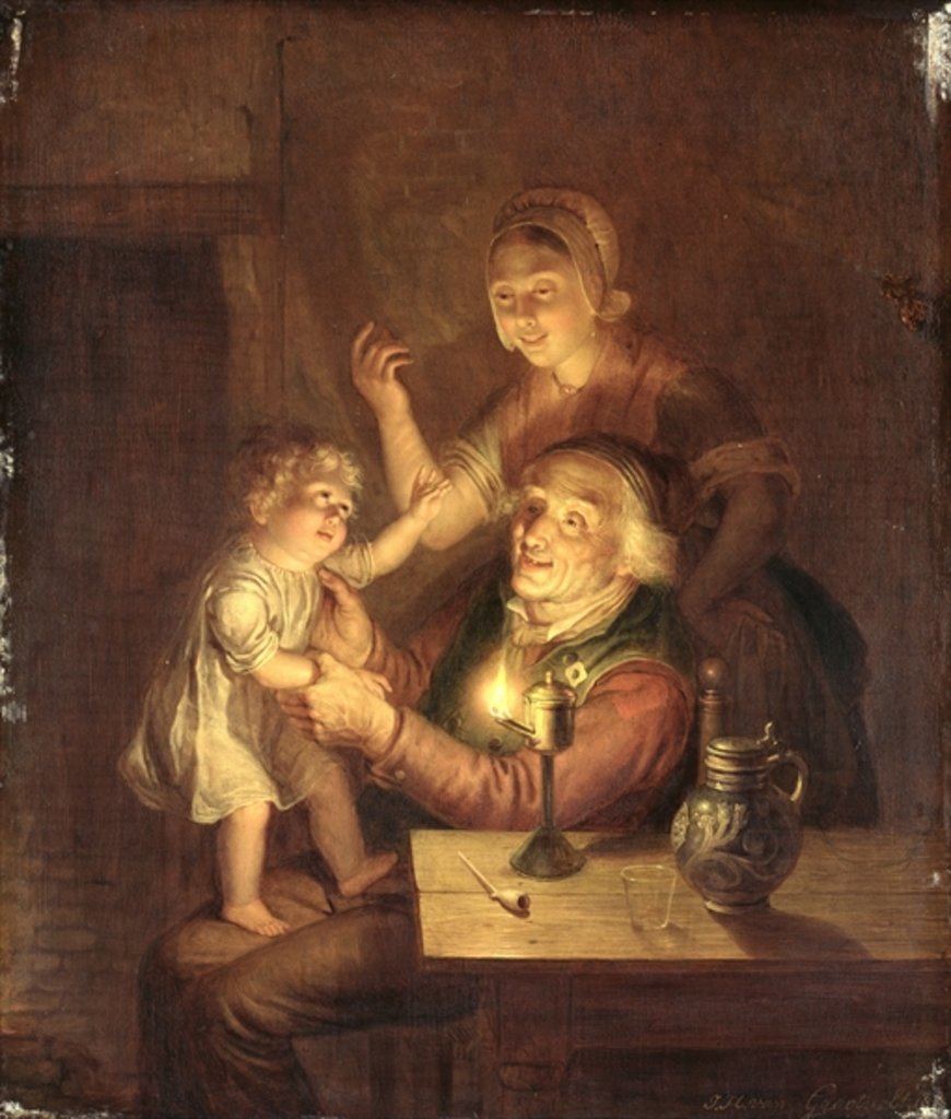 Detail of Evening by Jan Hendrick van Grootvelt