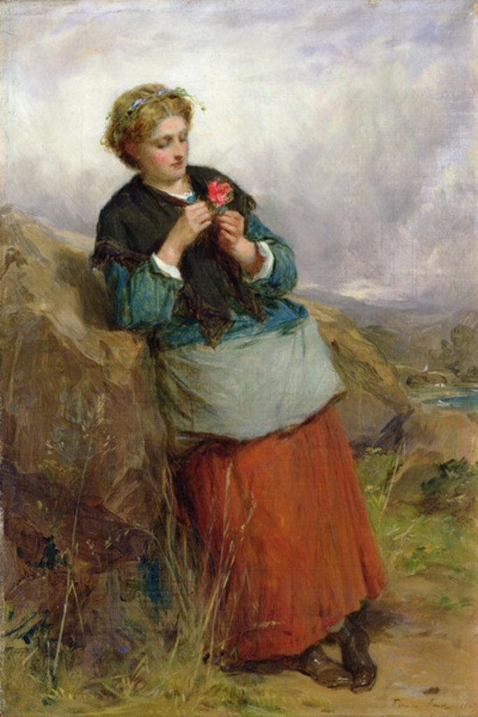 Detail of The Flower of Dunblane, 1867 by Thomas Faed