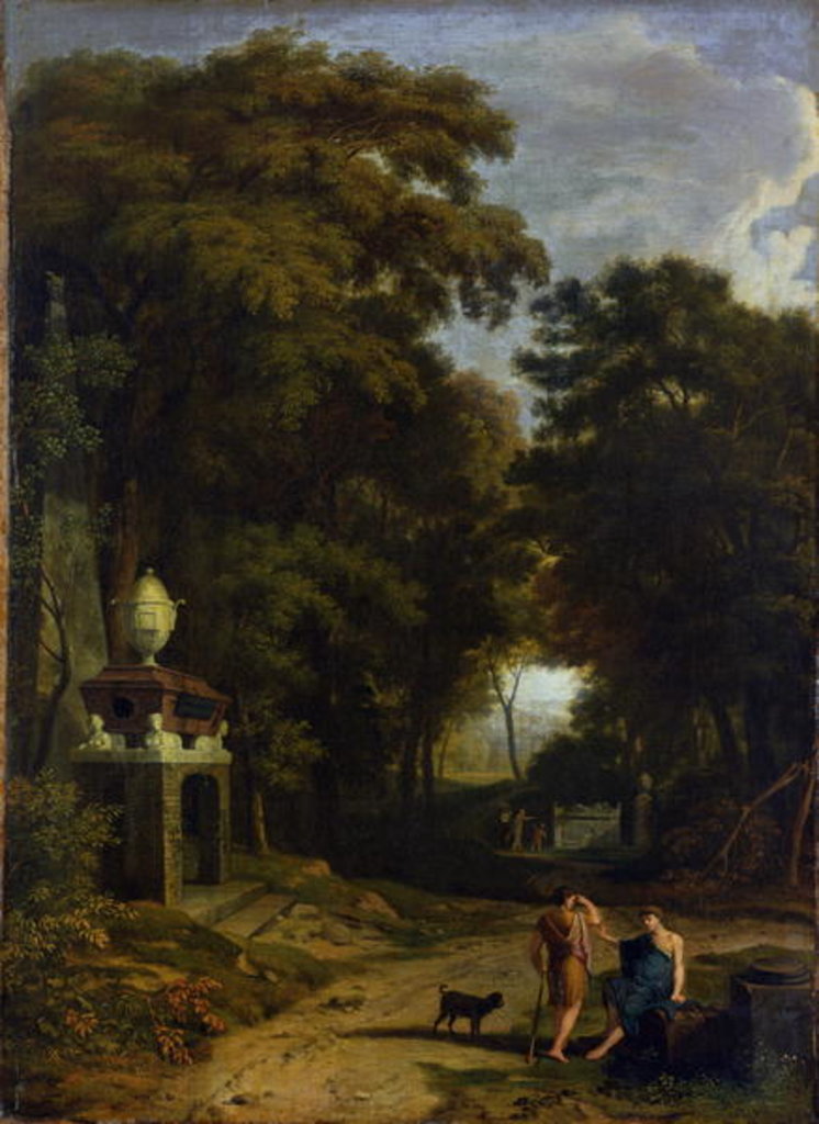 Detail of Idyllic Landscape by Albert Meyering
