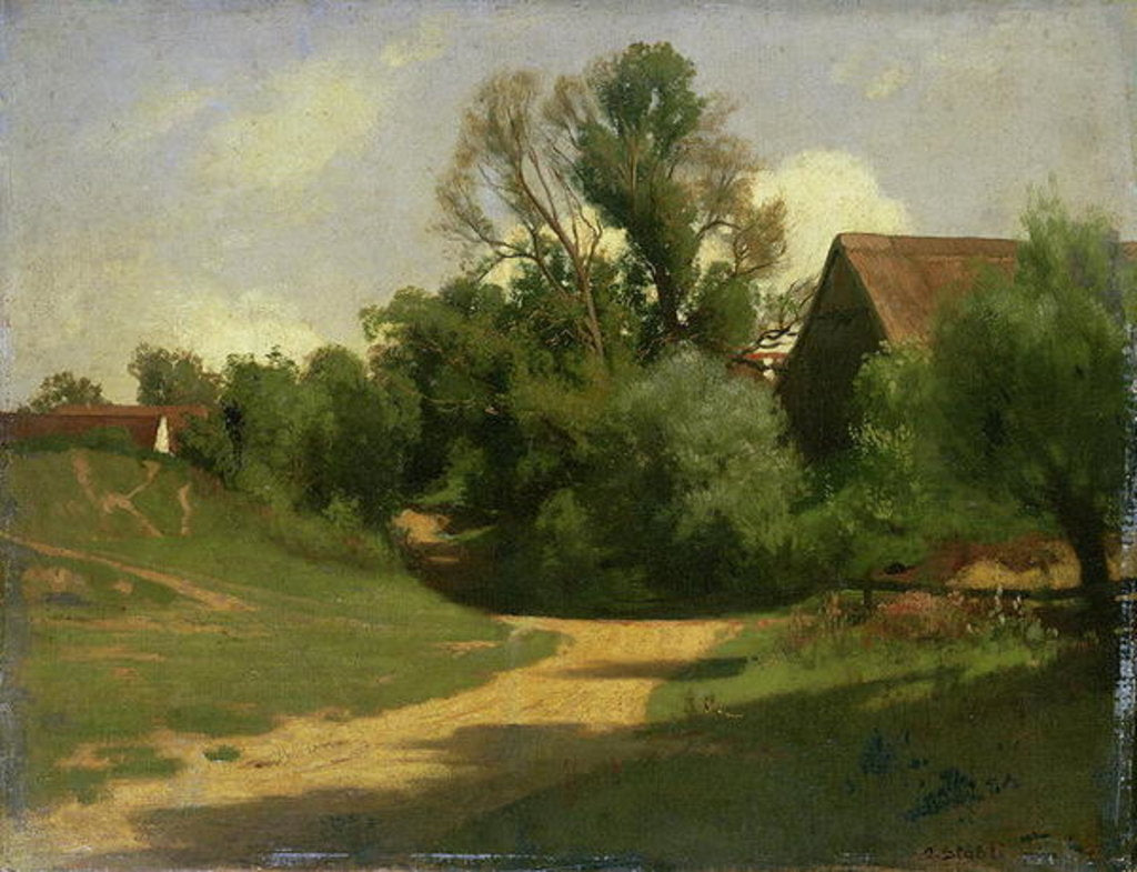 Detail of Landscape near Oberaudorf by Adolf Stabli