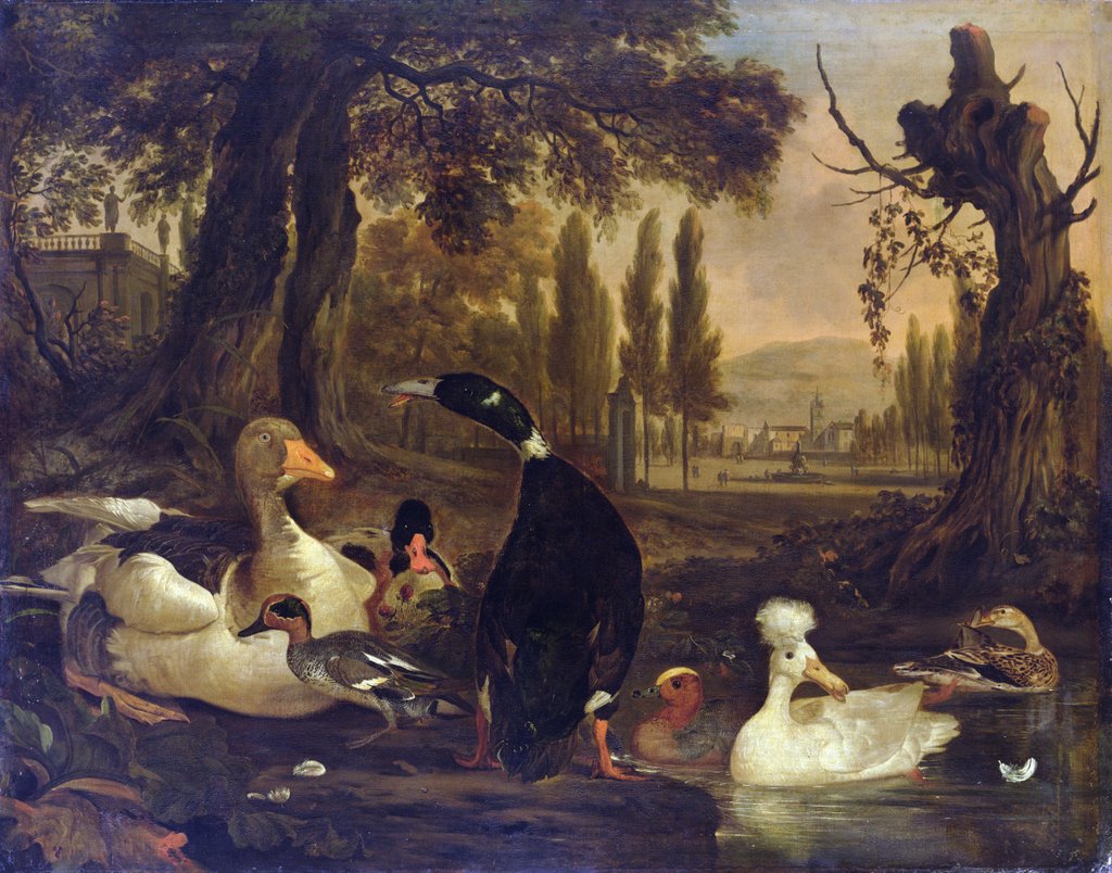 Detail of Water Birds by Dirck Wyntrack