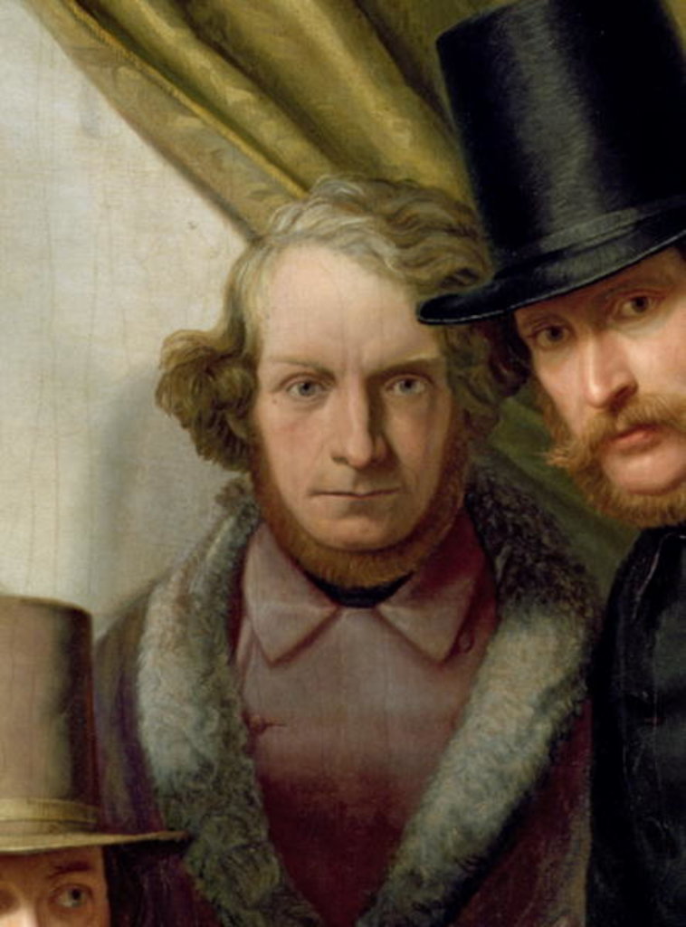 Detail of The Members of the Hamburg Artist's Club, 1840 by Gunther Gensler