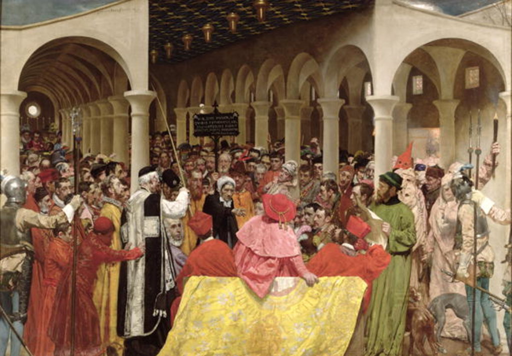 Detail of Granvelle and the Witch, 1877 by Jan van Beers