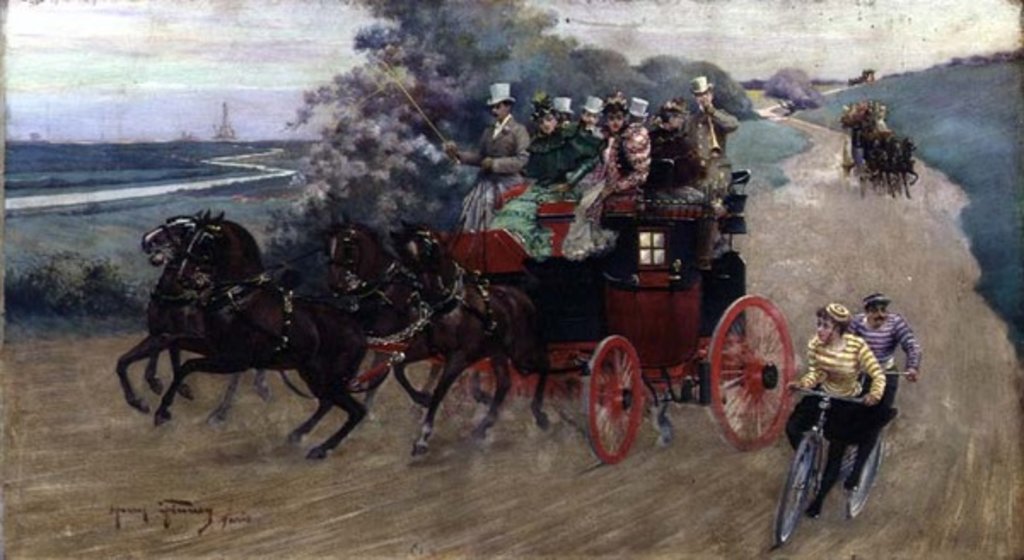 Detail of The Stage Coach by Henry Finney