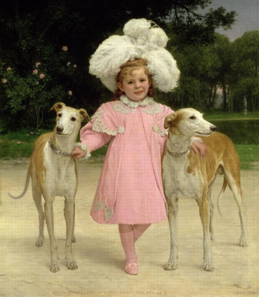 Detail of Alice Antoinette de la Mar, aged five by Jan van Beers